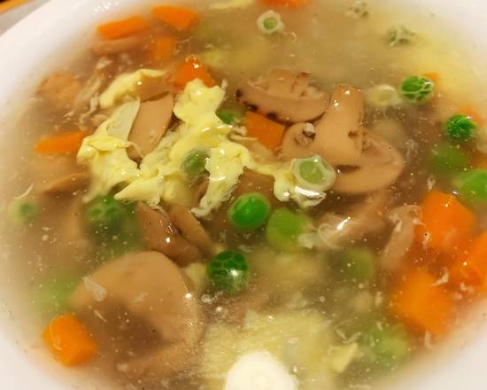 7. 蘑菇蛋花湯 Soupe au champignon et oeuf Mushroom and Egg Drop Soup